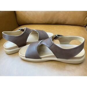 Journee Collection Mira Sandals Womens 6.5 Brown Slingback Comfort